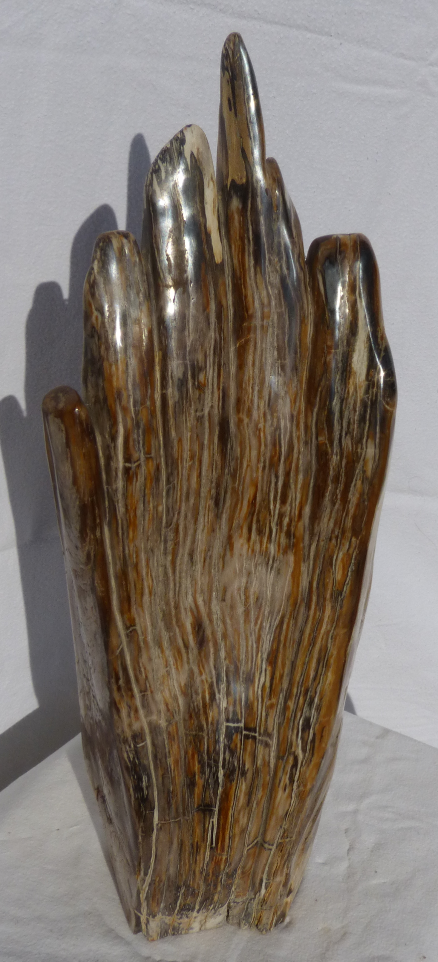 DEKORACE ze zkamenělého dřeva  cena včetně DPH 22000,-Kč  rozměry 15/12/52cm 11,4kg
